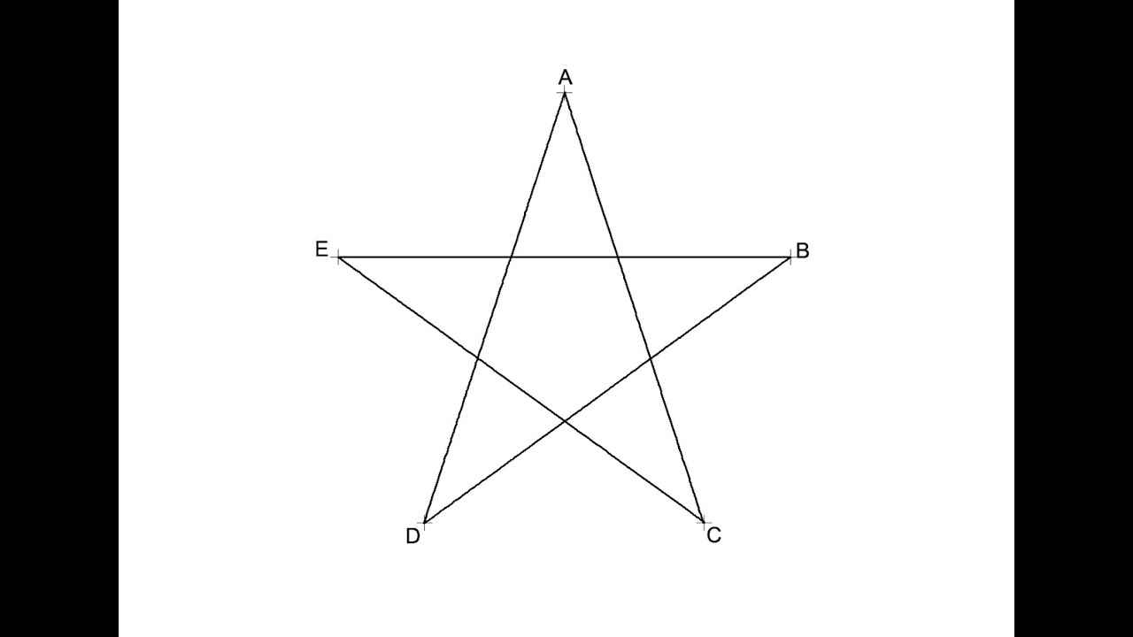 ¿Cómo hacer una estrella de cinco puntas?