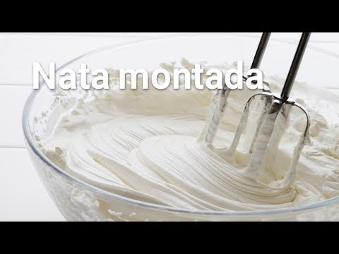 ¿Cómo hacer nata montada?