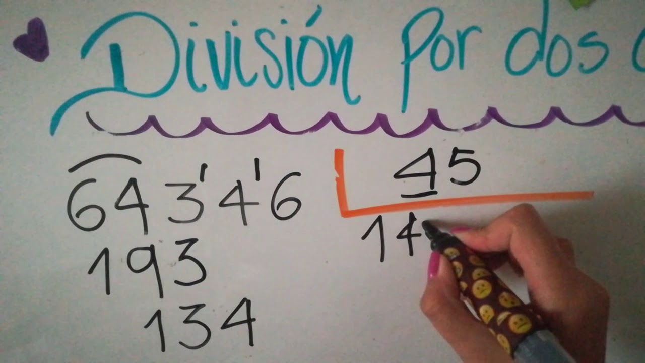 Cómo hacer divisiones de dos cifras