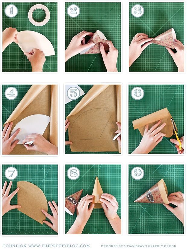 ¿Cómo hacer cucuruchos de papel?